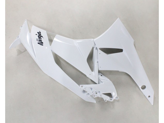 2009-2012 Kawasaki ZX6R Motorcycle Fairings - White Black Ninja UK