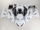 2009-2012 Kawasaki ZX6R Motorcycle Fairings - White Black Ninja UK