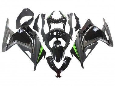 2013-2024 Kawasaki EX300 Motorcycle Fairings - Glossy Black Matte Black Green UK