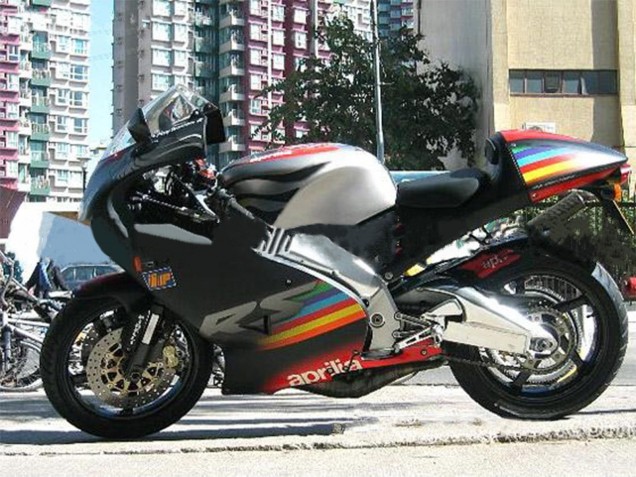 2000-2005 Aprilia RS125 Motorcycle Fairings - Black Red Silver UK