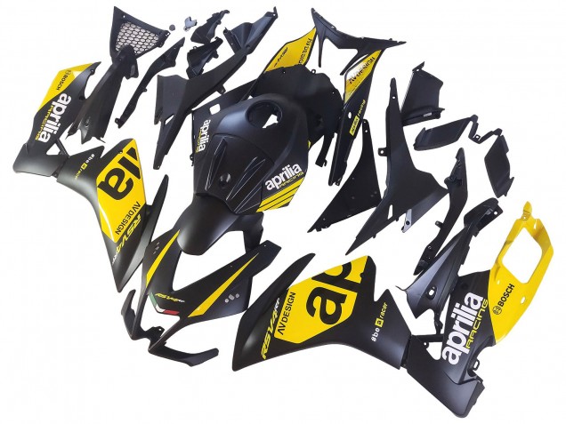 2012-2018 Aprilia RS4 50 125 Motorcycle Fairings - Yellow Matte Black UK