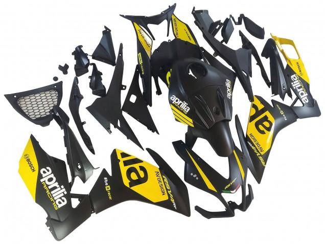 2012-2018 Aprilia RS4 50 125 Motorcycle Fairings - Yellow Matte Black UK