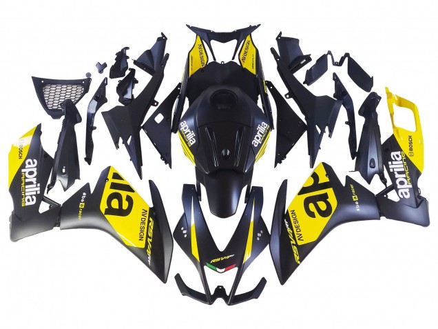 2012-2018 Aprilia RS4 50 125 Motorcycle Fairings - Yellow Matte Black UK