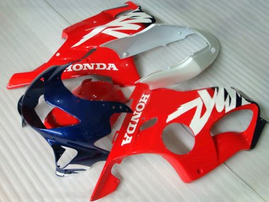 1999-2000 Honda CBR600 F4 Motorcycle Fairings - White Red Dark Blue UK