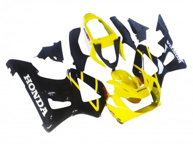 2000-2001 Honda CBR900RR 929 Motorcycle Fairings - Yellow Glossy Black UK