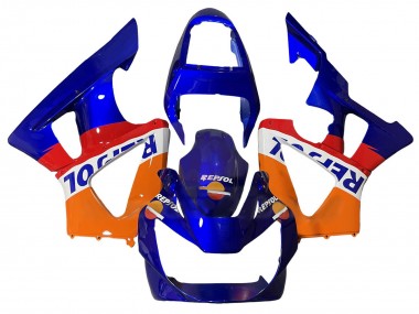 2000-2001 Honda CBR900RR 929 Motorcycle Fairings - Orange White Red Blue Repsol UK