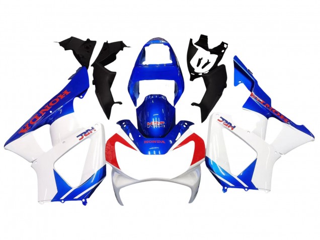 2000-2001 Honda CBR900RR 929 Motorcycle Fairings - White Blue Red HRC UK