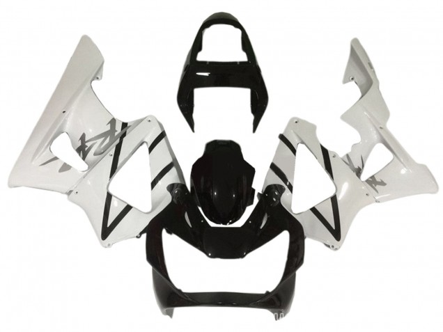 2000-2001 Honda CBR900RR 929 Motorcycle Fairings - White Glossy Black UK