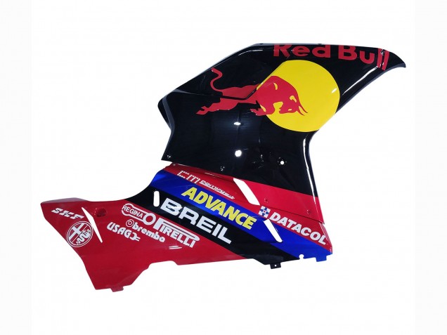 2007-2014 Ducati 848/1098/1198 Motorcycle Fairings - Glossy Black Yellow Blue Red Bull UK