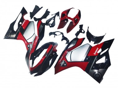 2011-2014 Ducati 1199 Motorcycle Fairings - Red Silver Black UK