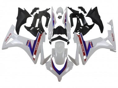 2013-2015 Honda CBR500R Motorcycle Fairings - White Red Blue HRC UK