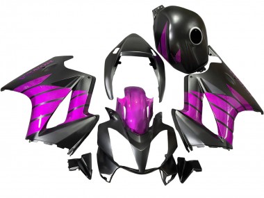 2002-2013 Honda VFR 800 Motorcycle Fairings - Purple Matte Black UK