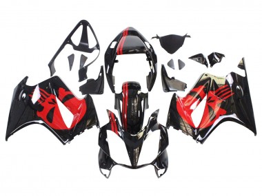 2002-2013 Honda VFR 800 Motorcycle Fairings - Glossy Black Red UK