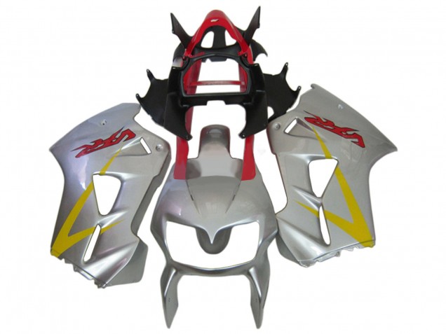 2002-2013 Honda VFR 800 Motorcycle Fairings - Silver Red Yellow UK