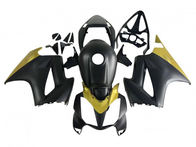 2002-2013 Honda VFR 800 Motorcycle Fairings - Yellow Matte Black UK