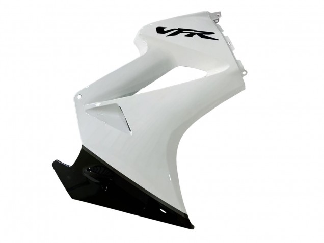 2002-2013 Honda VFR 800 Motorcycle Fairings - Pearl White Glossy Black Decal UK