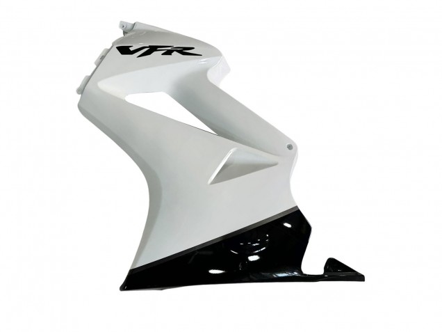 2002-2013 Honda VFR 800 Motorcycle Fairings - Pearl White Glossy Black Decal UK