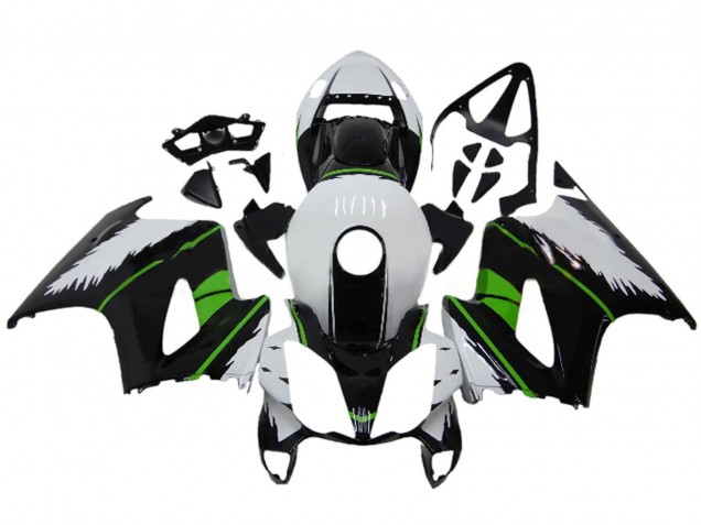 2002-2013 Honda VFR 800 Motorcycle Fairings - White Green Glossy Black UK