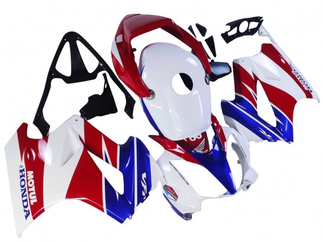 2002-2013 Honda VFR 800 Motorcycle Fairings - White Red Blue Motul UK