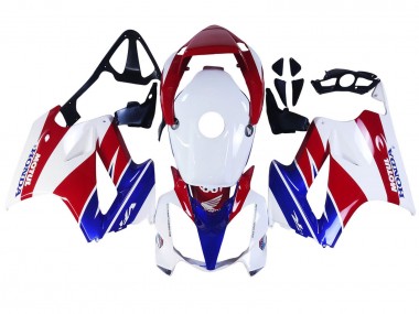 2002-2013 Honda VFR 800 Motorcycle Fairings - White Red Blue Motul UK