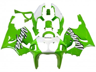1996-2003 Kawasaki ZX7R Motorcycle Fairings - White Green UK