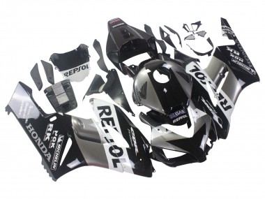 2004-2005 Honda CBR1000RR Motorcycle Fairing Kits - Silver White Glossy Black Repsol UK