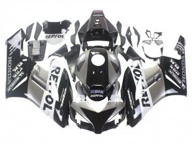 2004-2005 Honda CBR1000RR Motorcycle Fairing Kits - Silver White Glossy Black Repsol UK