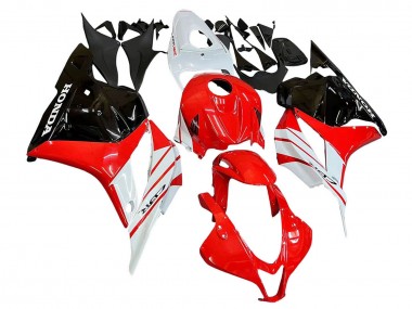 2009-2012 Honda CBR600RR Motorcycle Fairing - White Red Glossy Black UK