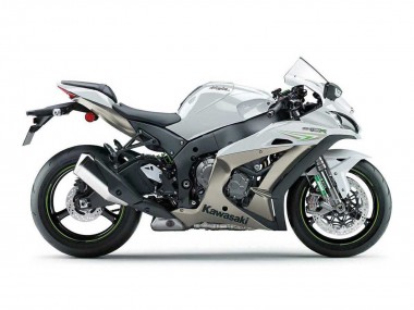 2016-2020 Kawasaki ZX10R Motorcycle Fairings - Pearl White Green UK