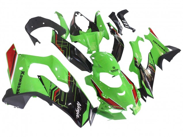 2021-2025 Kawasaki ZX10R Motorcycle Fairings - Green Black Red UK
