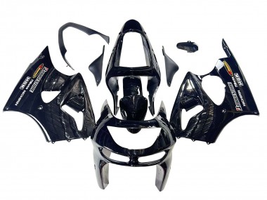 1998-1999 Kawasaki ZX6R Motorcycle Fairings - Glossy Black Yellow Elf Bridgestone UK