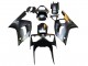 2003-2004 Kawasaki ZX6R Motorcycle Fairings - Matte Black Gold 636 UK