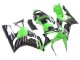 2003-2004 Kawasaki ZX6R Motorcycle Fairings - Green White Black UK