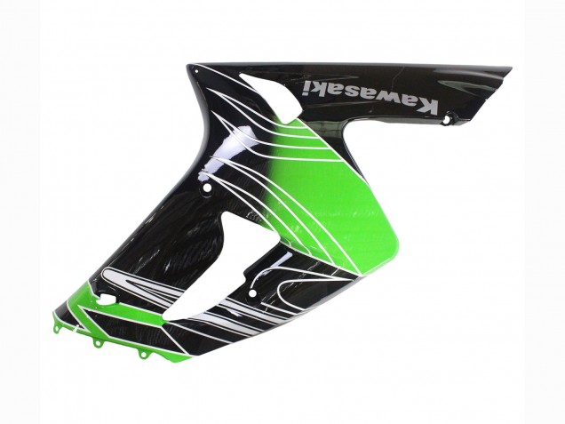 2003-2004 Kawasaki ZX6R Motorcycle Fairings - Green White Black UK