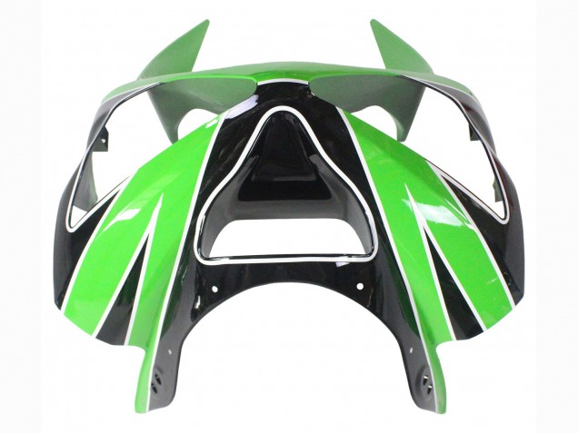 2003-2004 Kawasaki ZX6R Motorcycle Fairings - Green White Black UK