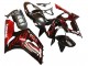 2003-2004 Kawasaki ZX6R Motorcycle Fairings - Glossy Black Red Flame UK