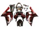 2003-2004 Kawasaki ZX6R Motorcycle Fairings - Glossy Black Red Flame UK