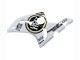 2003-2004 Kawasaki ZX6R Motorcycle Fairings - White Black Motul Lucky Strike UK