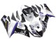 2005-2006 Kawasaki ZX6R Motorcycle Fairings - White Purple Black Rizoma Playboy DENSO UK