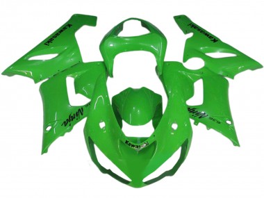 2005-2006 Kawasaki ZX6R Motorcycle Fairings - Green UK