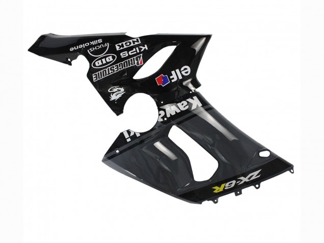 2005-2006 Kawasaki ZX6R Motorcycle Fairings - Dark Grey Black UK