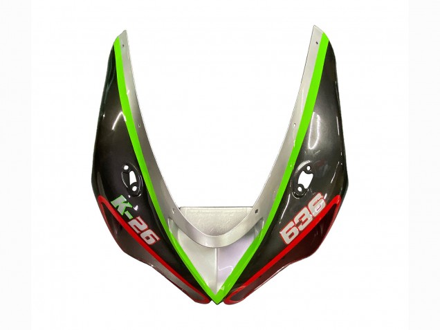 2005-2006 Kawasaki ZX6R Motorcycle Fairings - Black Silver Green Red K-26 UK