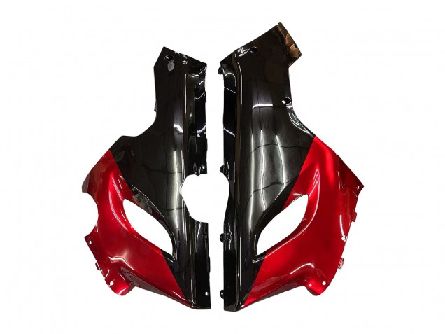2005-2006 Kawasaki ZX6R Motorcycle Fairings - Red Black UK