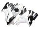 2005-2006 Kawasaki ZX6R Motorcycle Fairings - White Black Gold Ninja UK