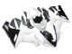 2005-2006 Kawasaki ZX6R Motorcycle Fairings - White Black Gold Ninja UK
