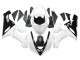 2005-2006 Kawasaki ZX6R Motorcycle Fairings - White Black Gold Ninja UK