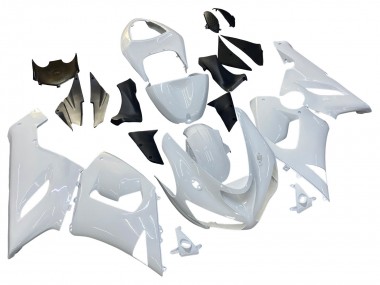 2005-2006 Kawasaki ZX6R Motorcycle Fairings - White UK