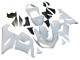 2005-2006 Kawasaki ZX6R Motorcycle Fairings - White UK