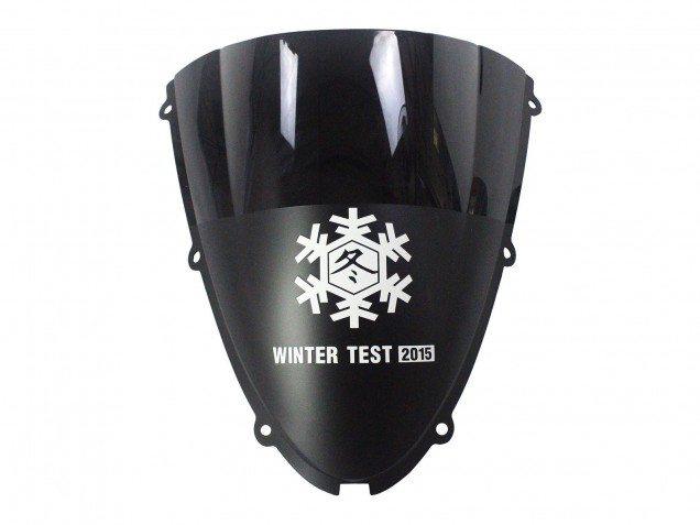 2007-2008 Kawasaki ZX6R Motorcycle Fairings - Black White Red with White Snow Decal Ninja Elf UK