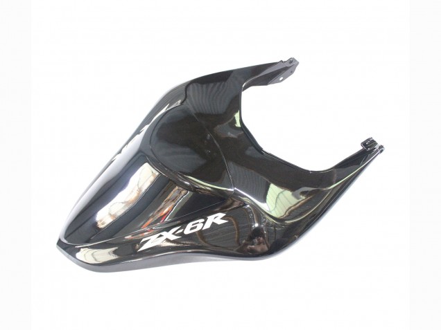2007-2008 Kawasaki ZX6R Motorcycle Fairings - Black Silver Red Ninja UK